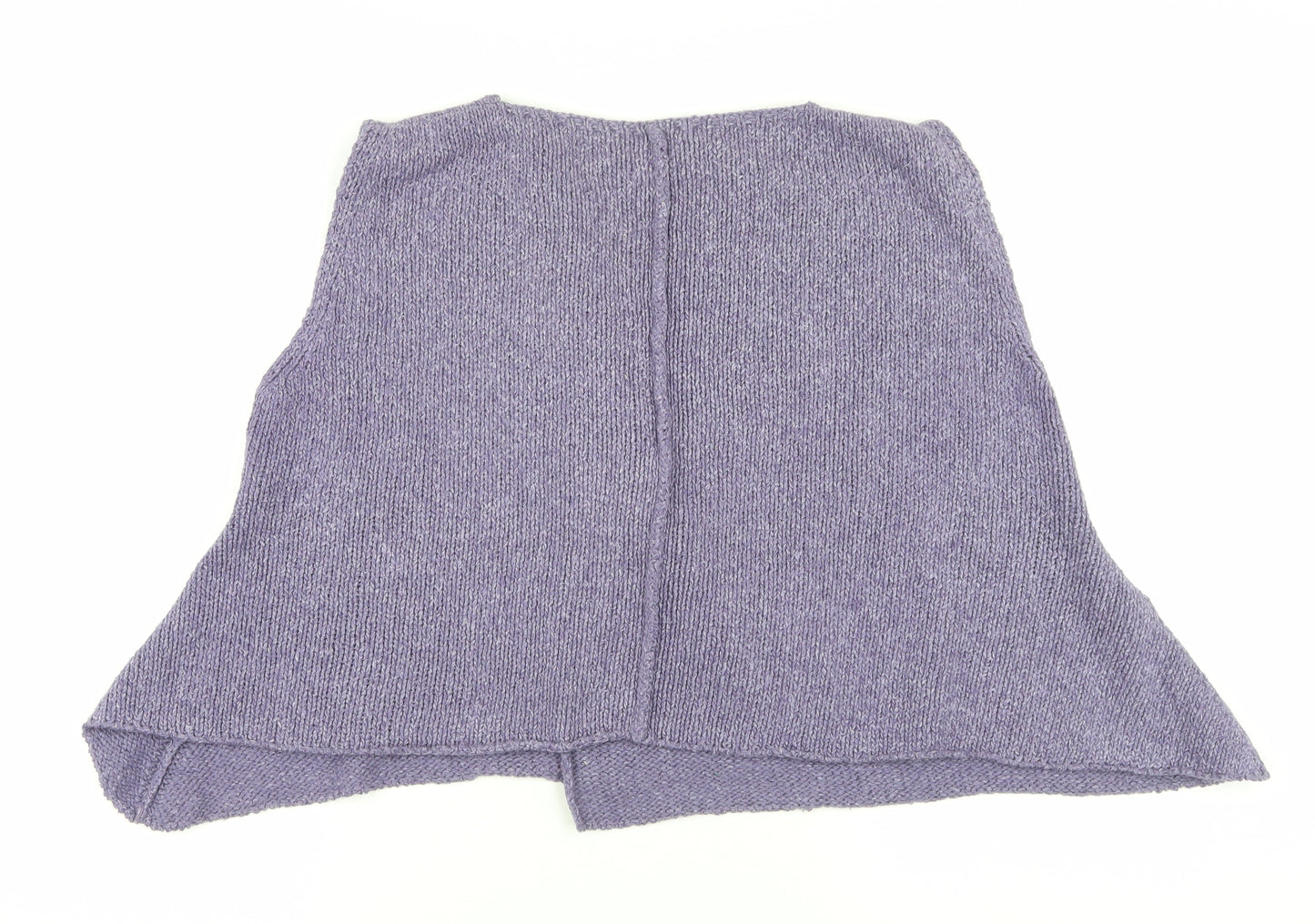 Purple Merino Silk Vest Jumper, Women's Medium