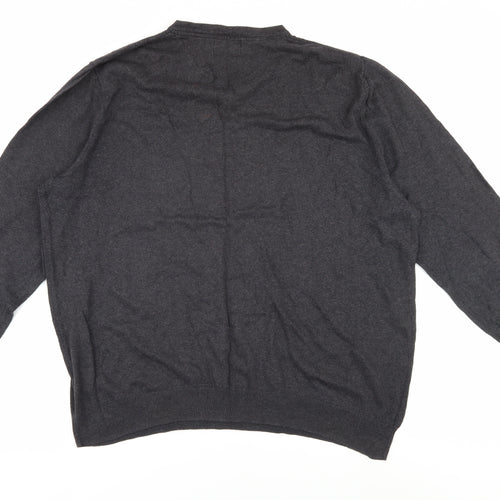 Jeff Banks Men's Black 2XL V-Neck Pullover Jumper