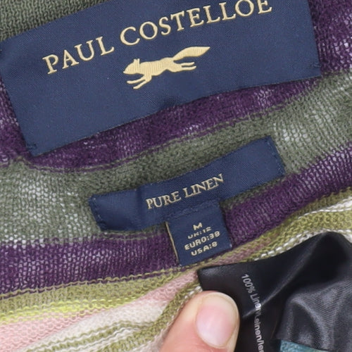 Paul Costelloe Women's Multicoloured M Linen Cardigan