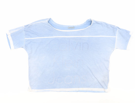 Calvin Klein Jeans Women's Blue Casual T-Shirt M