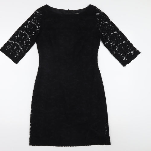 Oasis Women's Black Knee-Length Sheath Dress, Size 8