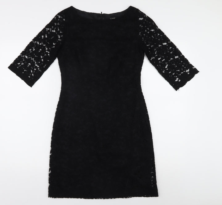 Oasis Women's Black Knee-Length Sheath Dress, Size 8