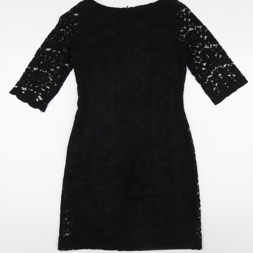 Oasis Women's Black Knee-Length Sheath Dress, Size 8