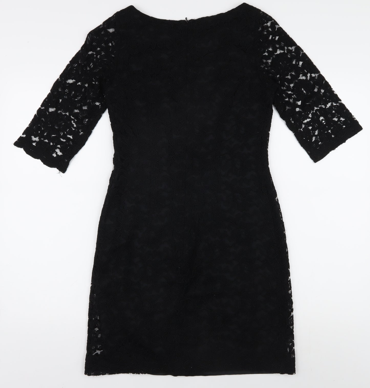 Oasis Women's Black Knee-Length Sheath Dress, Size 8
