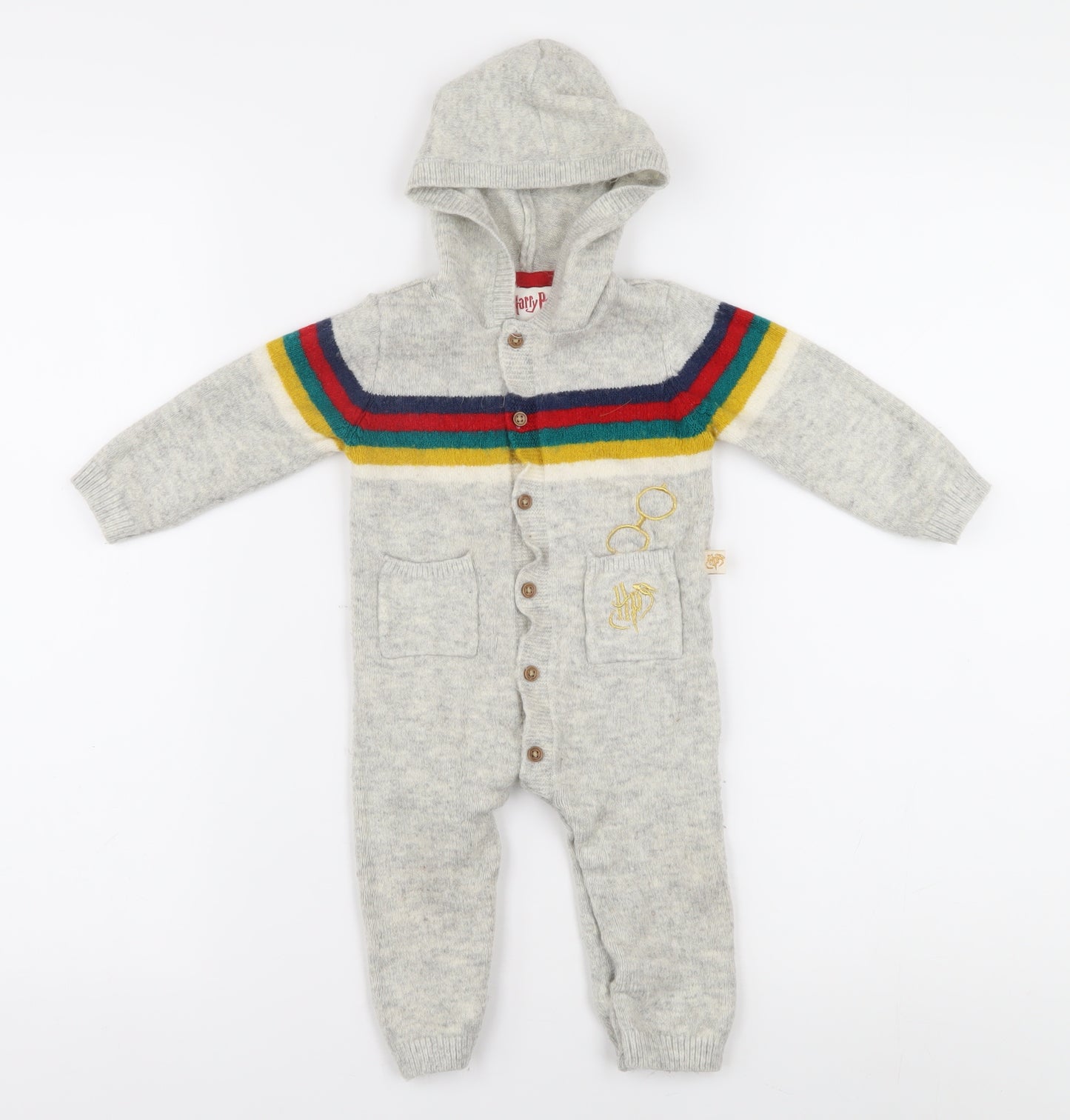 Marks and Spencer Harry Potter Grey Babygrow 9-12 Months