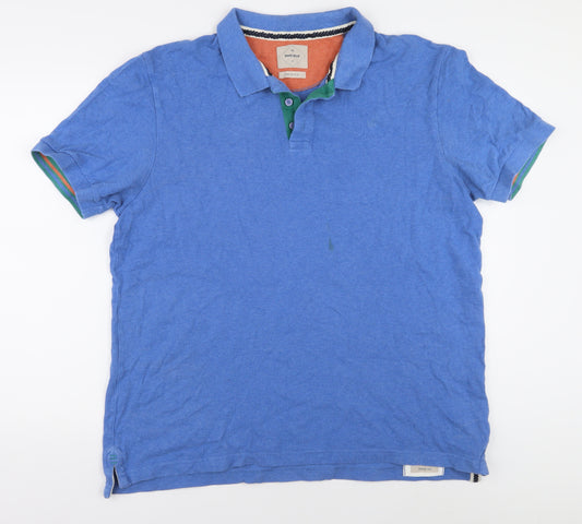 White Stuff Men's Blue XL Polo Shirt