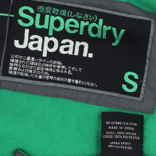 Superdry Men's Grey Hooded Windbreaker Jacket Small