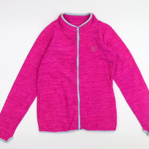 Tu Girls Pink Activewear Jacket, Age 11, Full Zip, Dance