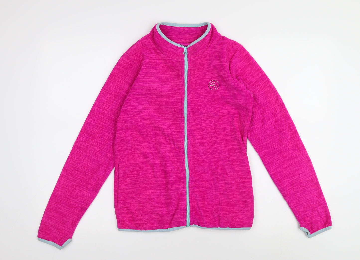 Tu Girls Pink Activewear Jacket, Age 11, Full Zip, Dance