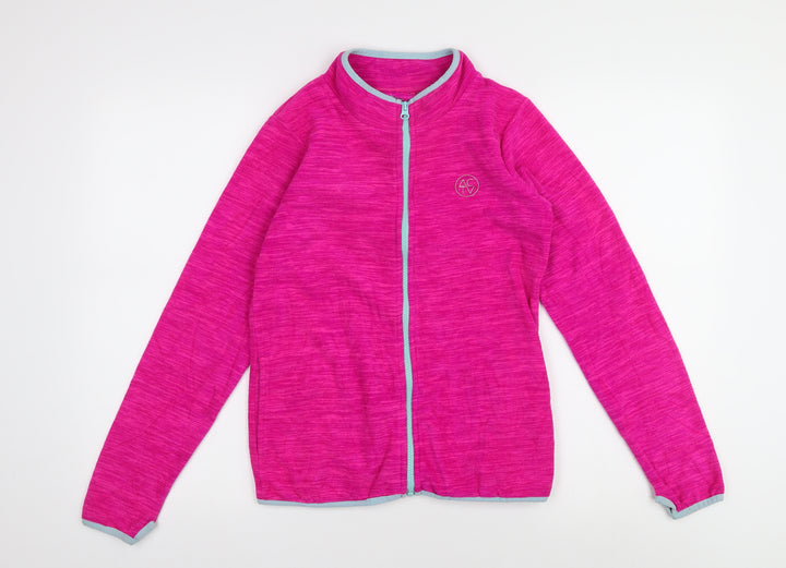 Tu Girls Pink Activewear Jacket, Age 11, Full Zip, Dance