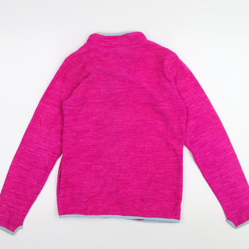 Tu Girls Pink Activewear Jacket, Age 11, Full Zip, Dance