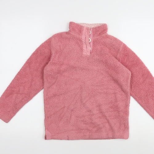 Arctic Storm Girls Pink Fleece Henley Sweatshirt 9-10 Years