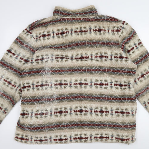 Cotton Traders Men's Multicoloured Henley Sweatshirt L