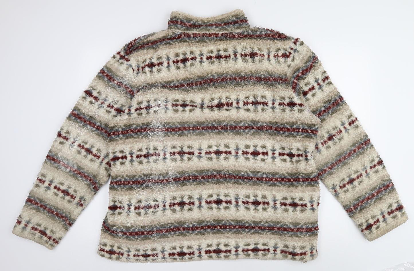 Cotton Traders Men's Multicoloured Henley Sweatshirt L