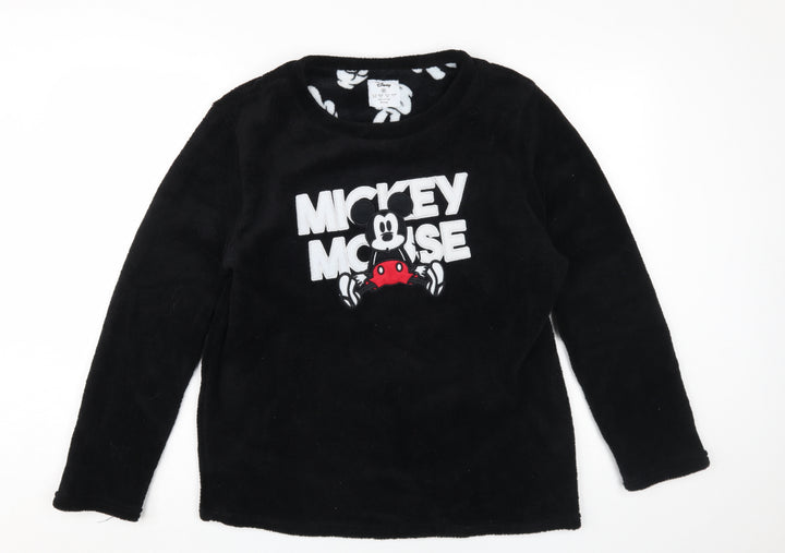 Disney Mickey Mouse Unisex Black M Pullover Sweatshirt