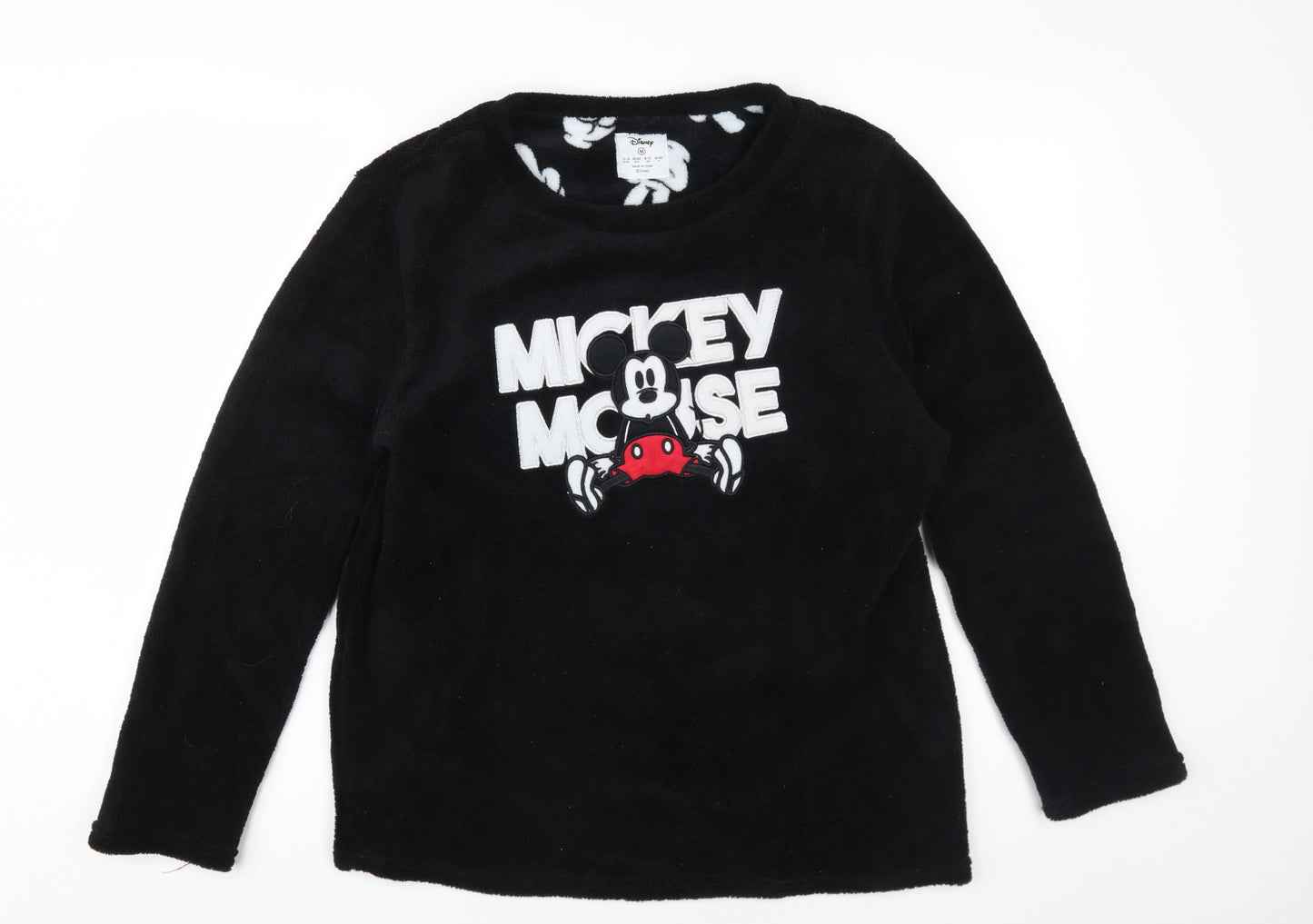 Disney Mickey Mouse Unisex Black M Pullover Sweatshirt