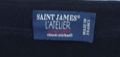 Saint James Women's Black Pullover Jumper Size 14