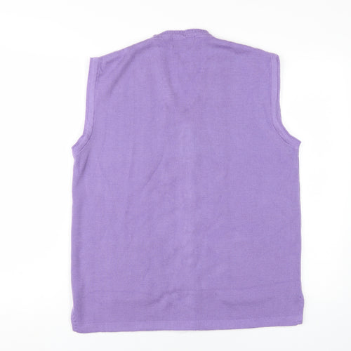 ZSZ Women's Purple Sleeveless Vest, Size L