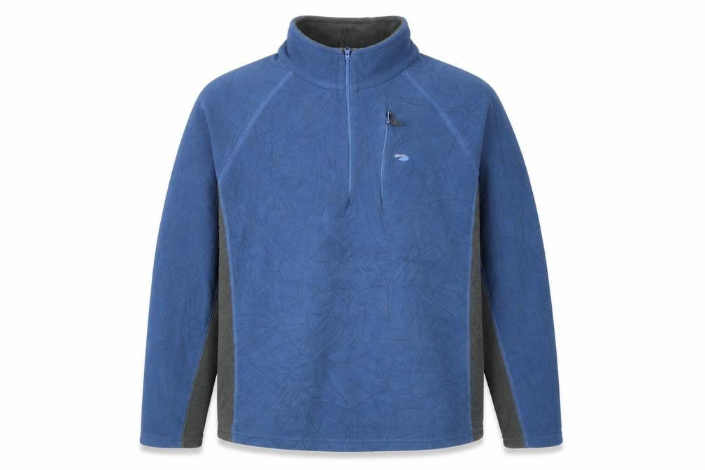Mountainlife Men's Blue XL Fleece 1/4 Zip Sweatshirt