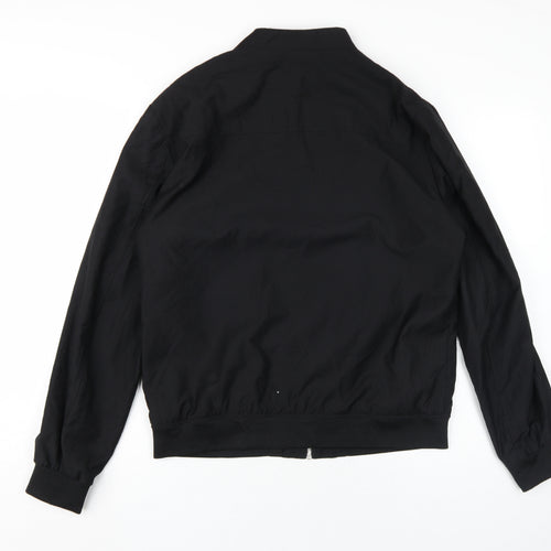 Zara Man Black Bomber Jacket Men’s XL Casual