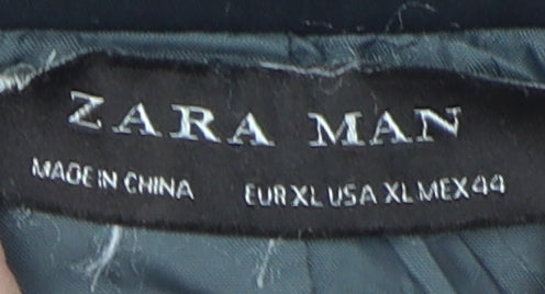 Zara Man Black Bomber Jacket Men’s XL Casual