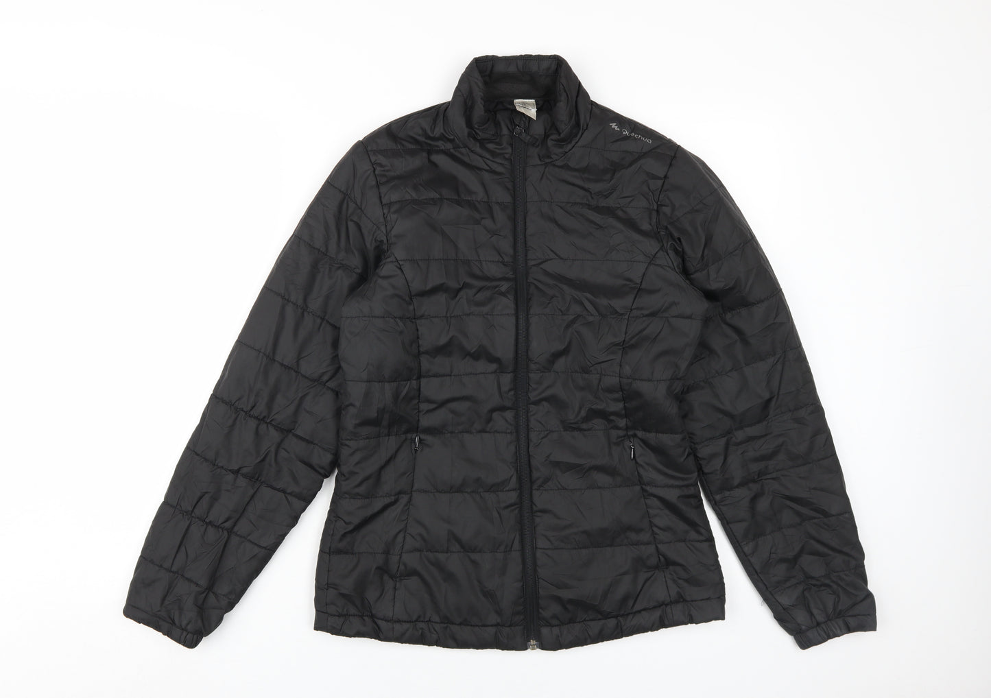 Oxylane Women's Black 16 Puffer Jacket Lightweight