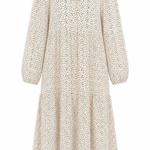 VILA Women’s Beige Midi Trapeze Dress Size 10