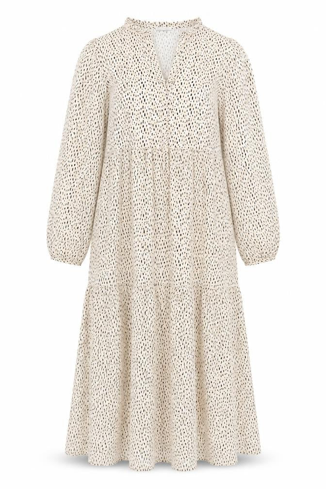 VILA Women’s Beige Midi Trapeze Dress Size 10
