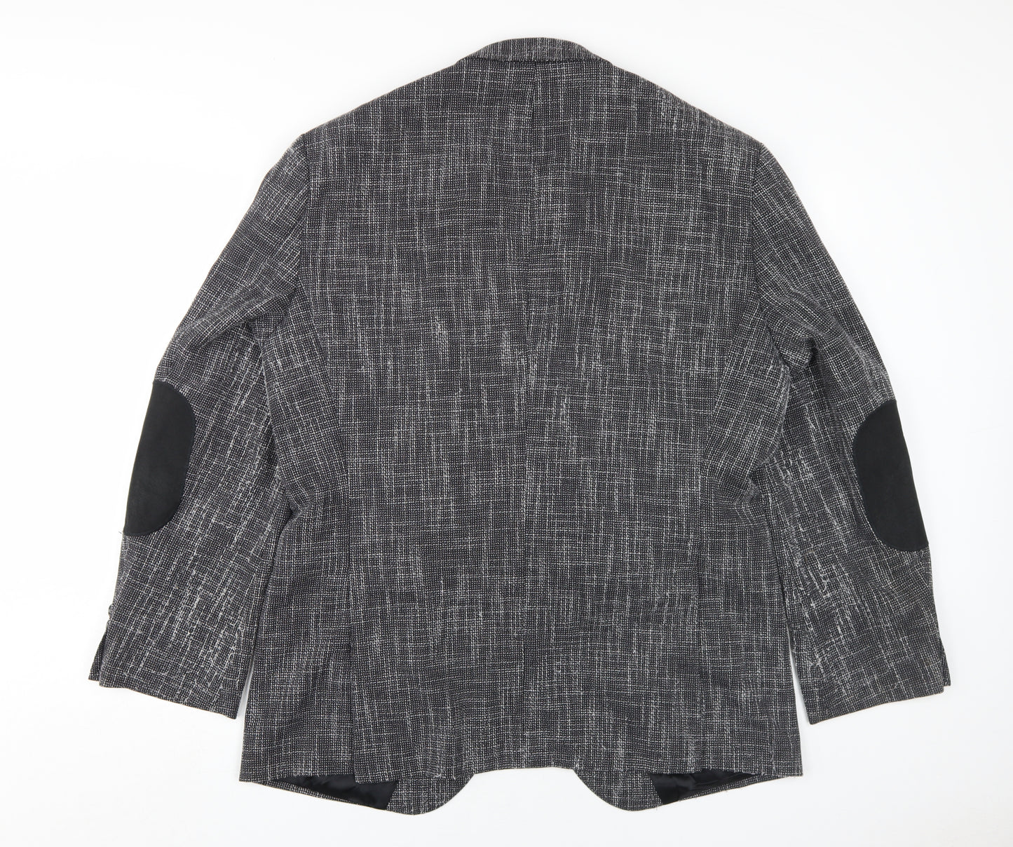 Hugo Boss Men's Grey Check Blazer, Size 44R, Regular Fit