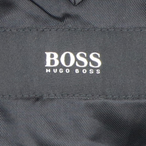Hugo Boss Men's Grey Check Blazer, Size 44R, Regular Fit