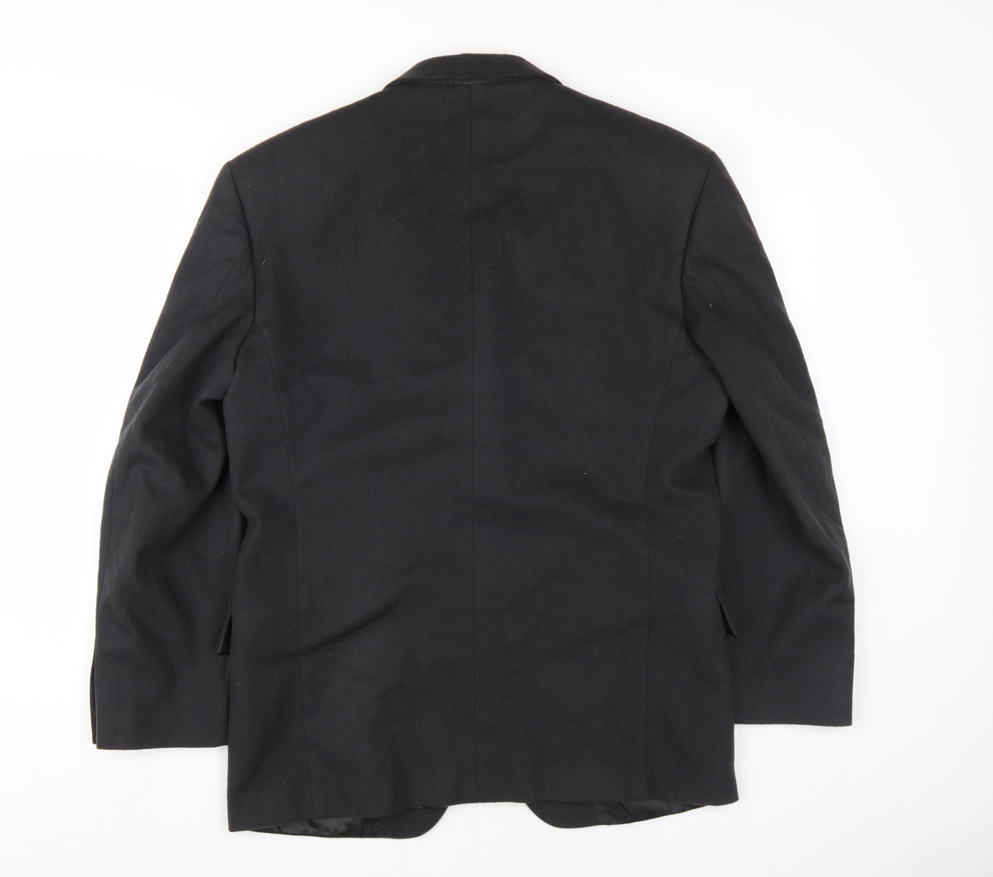 Aragona Men's Black Wool Cashmere Blazer Size 38R