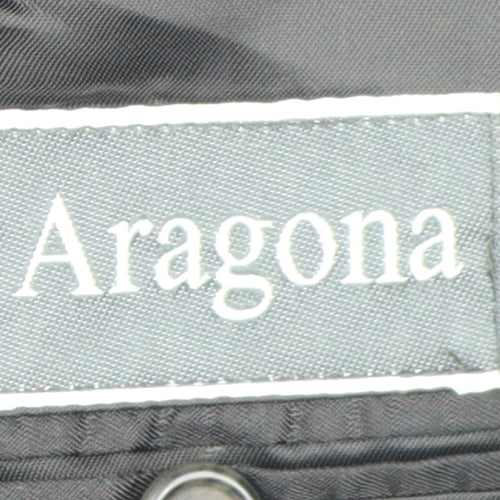 Aragona Men's Black Wool Cashmere Blazer Size 38R