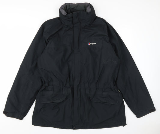 Berghaus Men's Black 2XL Parka Jacket, Hooded, Waterproof