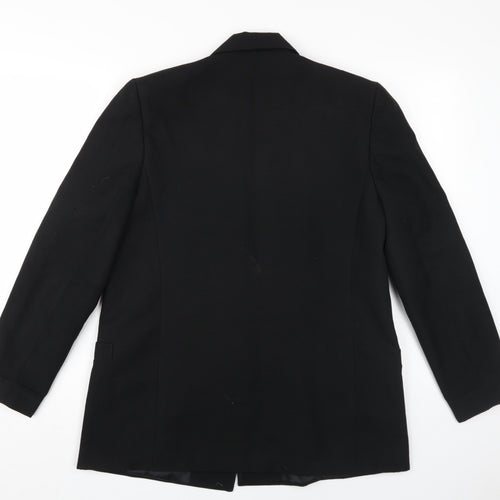 C&A Women's Black Size 12 Double-Breasted Jacket