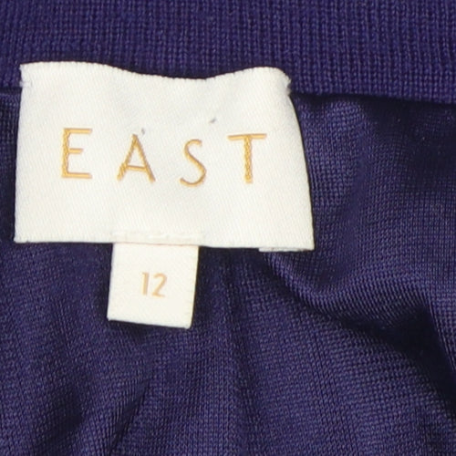East Women’s Purple Flare Skirt, Size 12, Wool