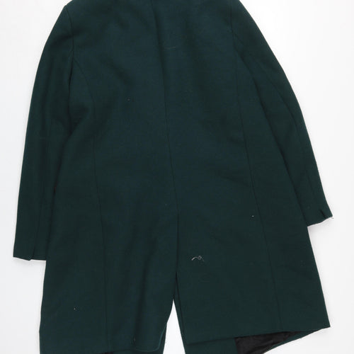 MNG Women's Green Wool Blend Overcoat XL