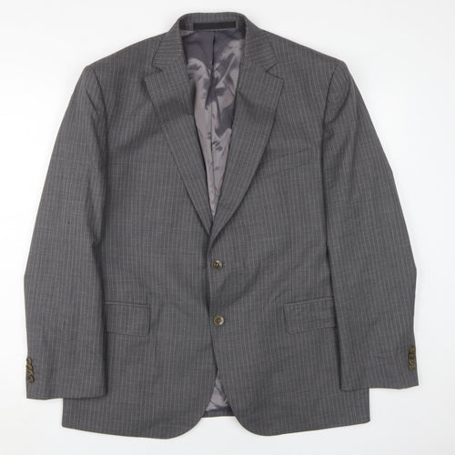 Marks and Spencer Men's Grey Wool Blazer 42S