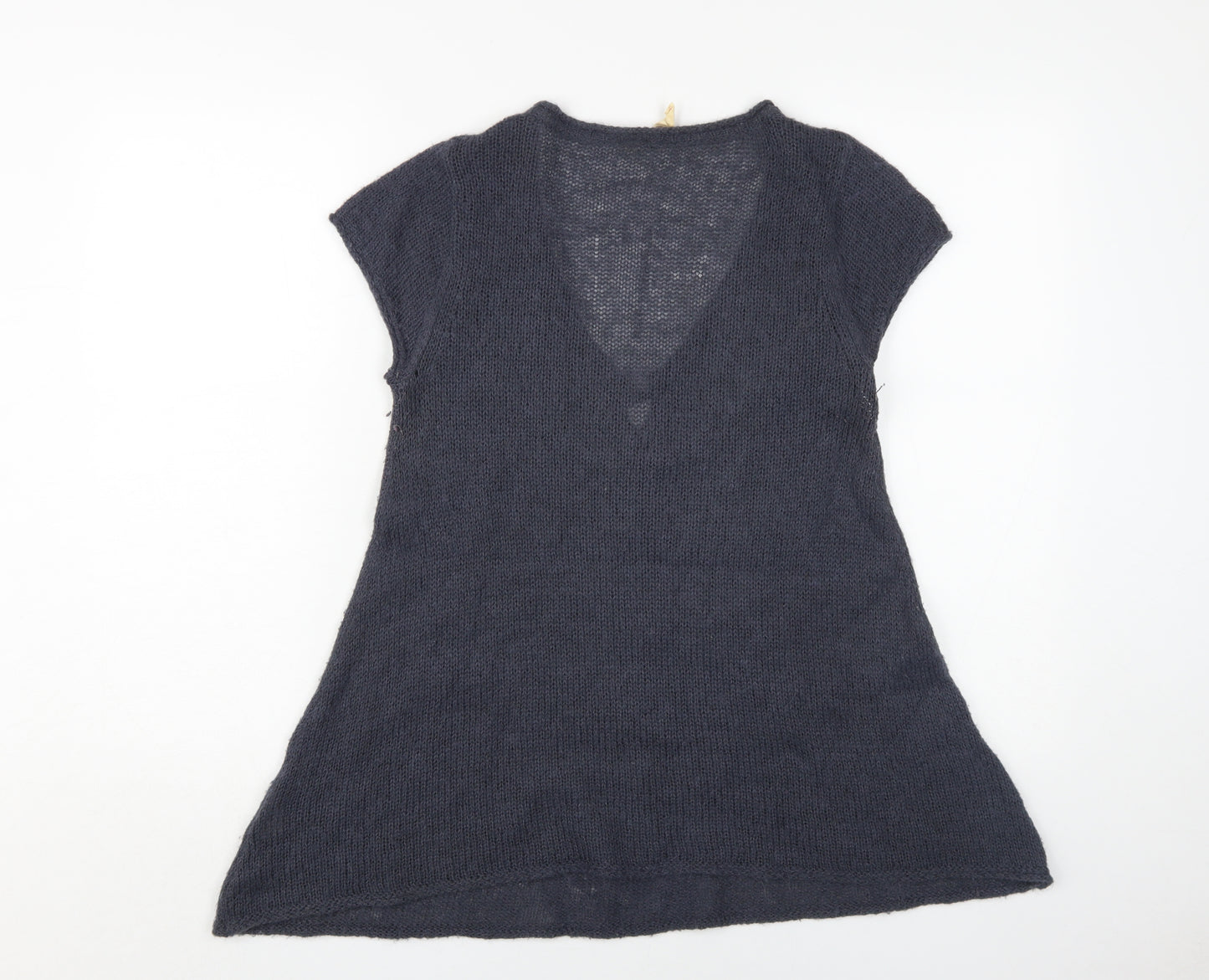 White Stuff Women's Blue V-Neck Pullover Jumper Size 12