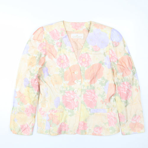 Avantgarde Floral Jacket Women Multicoloured Size 10