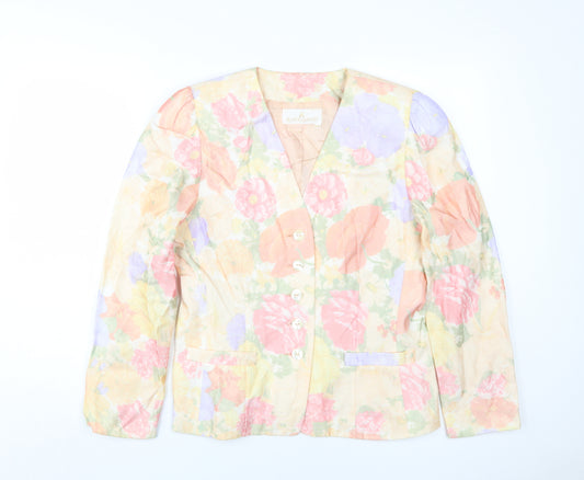 Avantgarde Floral Jacket Women Multicoloured Size 10