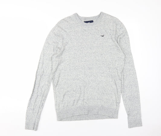 Hollister Men's Grey Pullover Jumper M