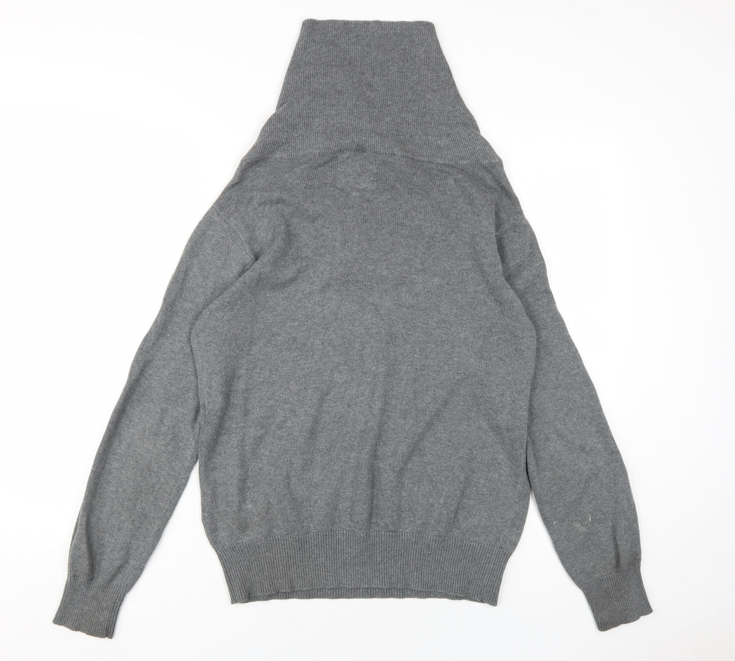 Crosshatch Men's Grey Cotton Pullover Medium