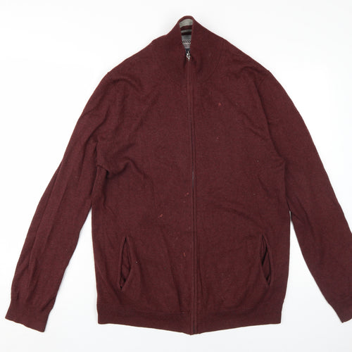 Esprit Men's Red Full Zip Jumper XL