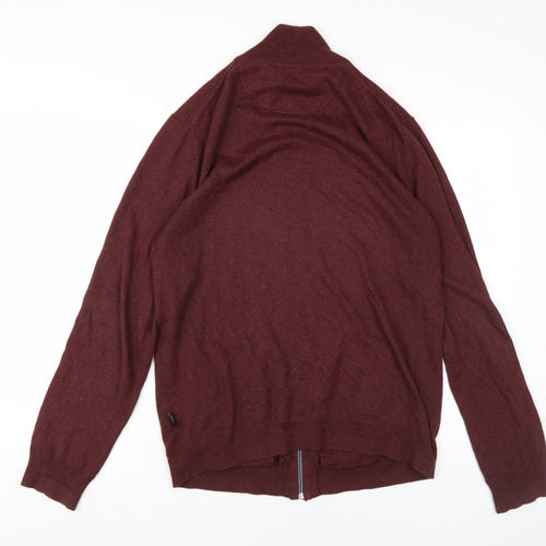 Esprit Men's Red Full Zip Jumper XL