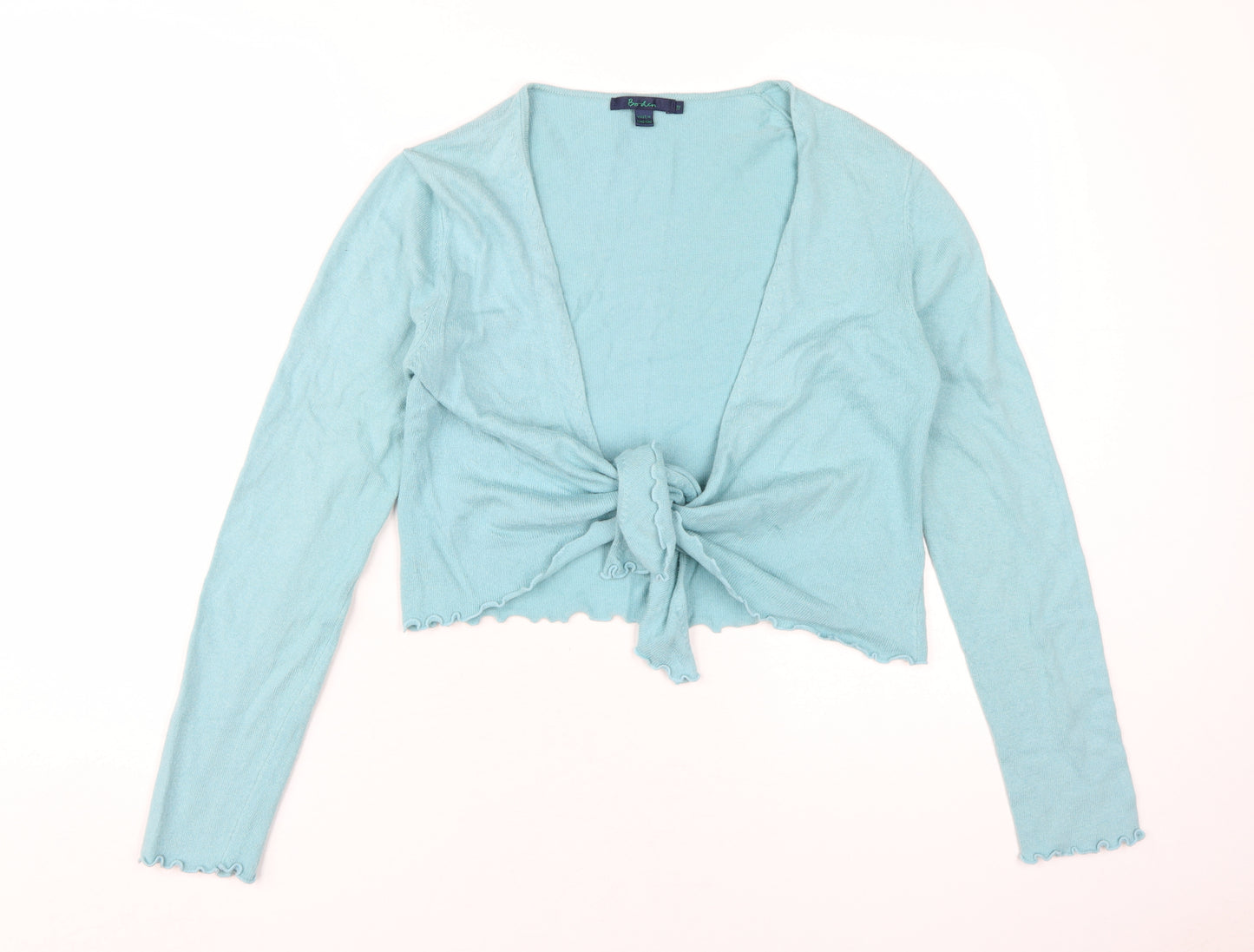 Boden Women's Blue V-Neck Cardigan Size 12