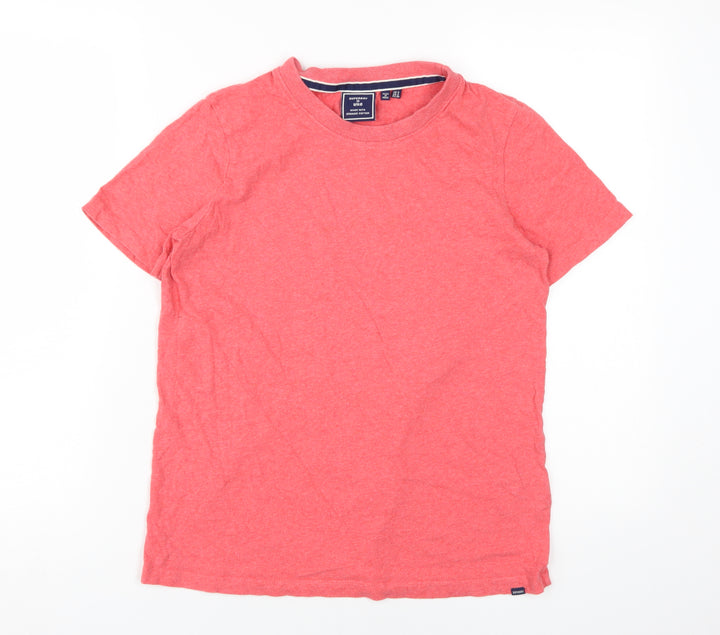 Superdry Women's Red Crew Neck T-Shirt UK 6