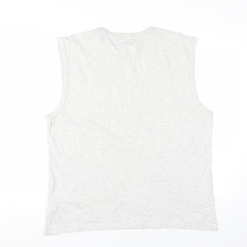 Pierre Cardin Men’s Grey Sleeveless T-Shirt XL