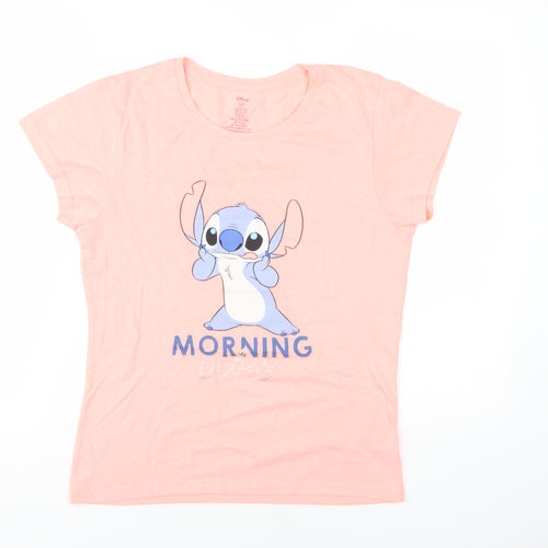 Disney Women's Pink XS Stitch T-Shirt