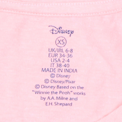Disney Women's Pink XS Stitch T-Shirt