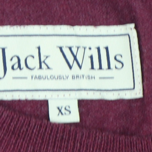 Jack Wills Men's Red Crew Neck Pullover Jumper XS